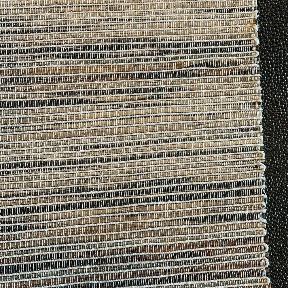 Tablerunner natural with straw inserts 14”X72”